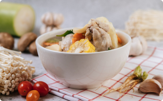 炖鸡汤风味